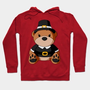 Boy Pilgrim Teddy Bear Hoodie